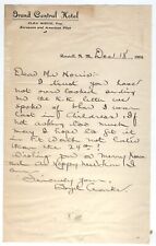 1904 LETTERHEAD ROSWELL NEW MEXICO, GRAND CENTRAL HOTEL picture