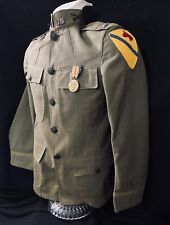 WWI M1921 Summer Service Coat, 1st Cavalry Regt •RARE Extremely Rare Patch picture