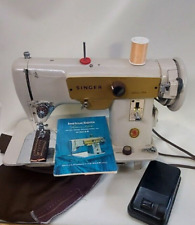 LEATHER UPHOLSTERY CANVAS DENIM HEAVY DUTY Singer 223 SEWING MACHINE SERVICED picture
