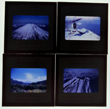 Lot of 4: Vintage 1950s Kodak Red Border 35mm Transparency, Mount Fiji Pics C picture