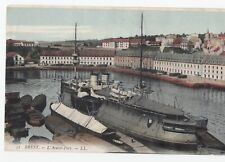 CPA 29 BREST (Finistère) L'Avant-Port with Armored Warship picture