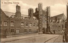 1909. ST. JOHN'S COLLEGE. CAMBRIDGE. ENG.  POSTCARD. RC13 picture