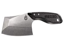Gerber Gear TRI-Tip, Mini Cleaver Fixed Blade Knife with Sheath, Black Handle picture