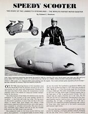 1969 Lambretta Streamliner World's Fastest Scooter - 3-Page Vintage Article picture