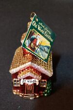 2001 Merck Family's  Old World Christmas Ornament School House Glass  picture
