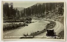 Wallowa Lake Oregon Old Cars Highway Real Photo Vintage RPPC Postcard Unposted picture