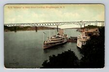 Poughkeepsie NY-New York, SS Albany Main Street Landing Vintage Postcard picture