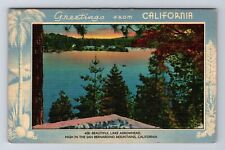 San Bernardino Mountains CA-California, Lake Arrowhead, Vintage Postcard picture