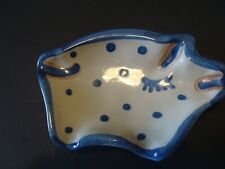   M A HADLEY 4 3/4 INCH  X 2 3/4 INCH PIG SPOON REST picture