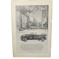 Vintage 1927 Lincoln Sport Touring Ad Advertisment picture