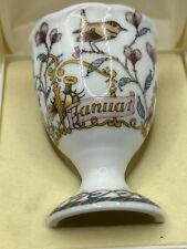 VINTAGE HUTSCHENREUTHER BAVARIA GERMANY EGG CUP Bird Of Month January picture