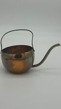 Vintage Coppercraft Guild Brass Round Ball Shape Watering Can with Long Spout picture