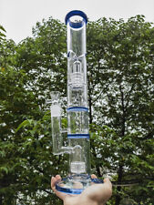 16.7 inch Heavy Glass Bongs Hookah Dome Percolator Smoking Water Pipe Bong +Bowl picture