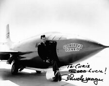 Chuck Yeager Signed B&W 8x10 – Yeager and the X-1  picture
