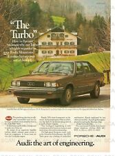 1981 Audi Turbo Vintage Magazine Ad  Porsche+Audi picture