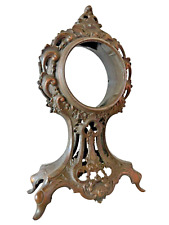 Antique 19th Century VICTORIAN Style CLOCK FRAME Mirror Picture Case AGED BRASS picture