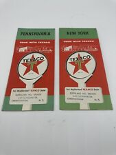 Vintage  1950’s  Texaco New York & Pennsylvania  Road Maps picture
