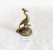 19c Antique Brass Mythological Peacock Figure Paperweight Rare Collectible M751 picture