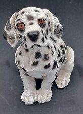 Vintage Living Stone Dalmatian Puppy Figurine San Diego California Sculpture  picture