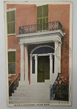 Used Antique Salem Club Doorway.Salem, Mass. Postcard.  Marked 1922 W/2c Stamp.  picture
