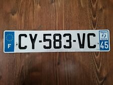 FRANCE LICENSE PLATE - DEPT. 45 Loiret / Orléans - EXPIRED OVER 3 YEARS picture