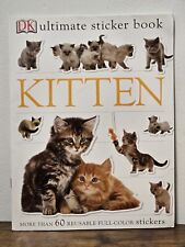 1993 The Ultimate CAT Sticker Book Vintage DK Reusable Educational Kitten NEW  picture