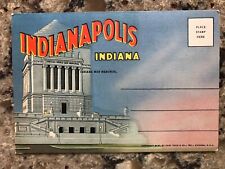Vintage Indianapolis Postcard Folder - 18 Views  - 1950 Curt Teich picture