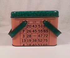 Bingo Tin Box Movable Handles Snug Lid picture
