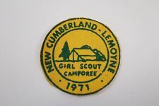 Vintage 1971 New Cumberland Lemoyne Girl Scouts Camporee Yellow Patch picture