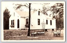 Postcard RPPC Photo Michigan Idlewild House Chairs Black Eden History Vintage picture