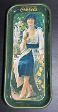 Vintage 1973 Coca-Cola Coke Rectangle Metal Serving Tray 1921 Advertisement picture