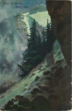 1908 High In The Swiss Alps - Vintage German Art Postcard picture