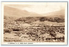 c1920's Bird's Eye View From Point Lookout Gorham NH RPPC Photo Postcard picture