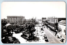 Tampico Tamaulipas Mexico Postcard Plaza Aerial View c1930's RPPC Photo picture
