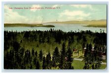 1912 Lake Champlain From Hotel Champlain Plattsburgh New York NY Postcard picture