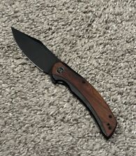 WE KNIFE Snick Frame Lock 19022F-3 Knife CPM 20CV Steel Cuibourtia Wood Titanium picture