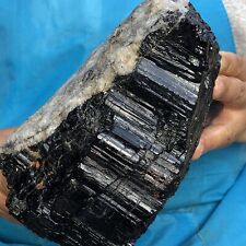 7.7LB Natural BlackTourmaline Quartz Crystal Freeform Mineral Specimen Healing picture