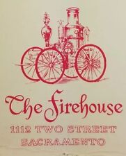 Vintage matchbook cover the firehouse Sacramento California jc-2 picture