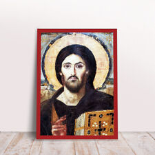 Jesus Sina Greek byzantine orthodox icon handmade picture
