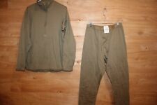 US Army Cold Weather Mid Weight  Medium Regular Coyote Waffle Top And Bottom Set picture