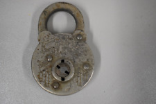 Antique  Vintage  Secure Lever  Padlock Lock .  No Keys picture