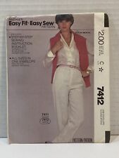 Vintage 1981 McCall’s Sewing Pattern #7412 Women’s Pants Size 6-20 Uncut FF picture