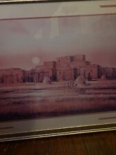 native american framed artwork preowned picture