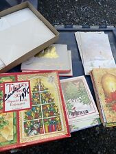 Vtg Lot Of 46 CHRISTMAS cards English Cards Ltd. Brooklyn Studios Envelopes Box picture