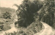 Postcard C-1910 Jamaica Caribbean Road & River Photogravure FR24-4082 picture