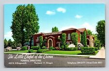 Little Chapel Chimes Funeral Directors Portland Oregon Street View UNP Postcard picture
