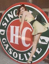 Top Quality Sinclair HC Gasoline Motor Oil  vintage reproduction Garage Sign picture
