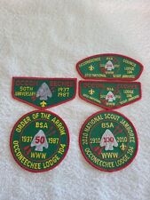 Order of the Arrow Occoneechee Lodge 104 1987 (S-13 + R-14) & 2010 Sets OA / BSA picture