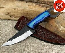High Carbon Steel Handmade Personalized Full Tang Pocket Knife Wood Handle picture