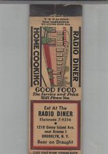 Matchbook Cover - Diner Radio Diner Brooklyn, NY picture